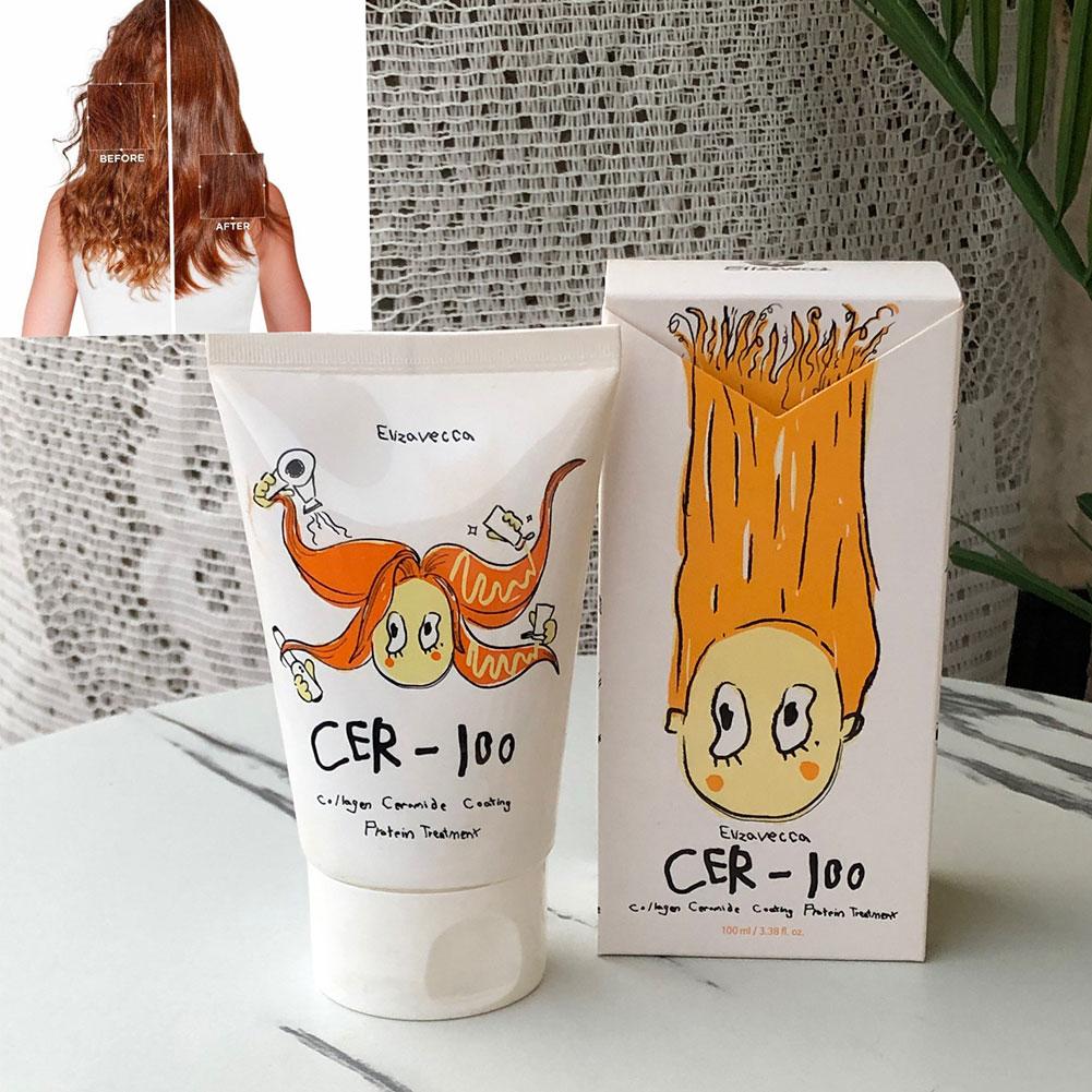 Hair Care Korean Products - เซอร์-100 มาส์กบำรุงผมคอลลาเจน เพื่อผมนุ่มลื่นเงางามและฟื้นฟูผมแห้งเสีย ผลิตภัณฑ์ดั้งเดิมจากเกาหลี ช่วยเพิ่มความนุ่มให้กับเส้นผม