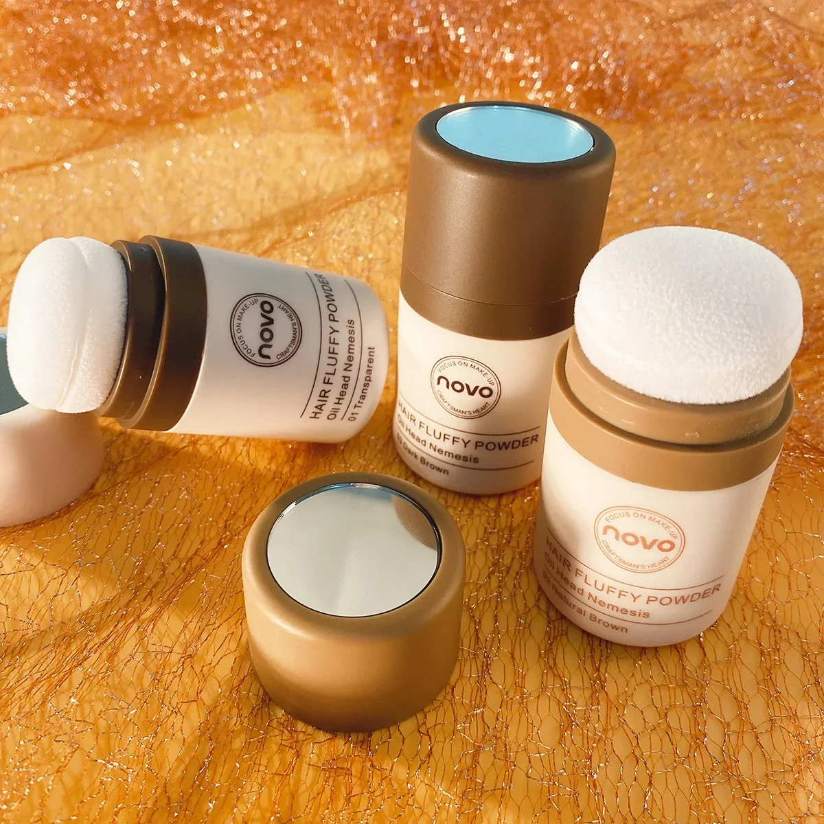 Hair Care Products - Novo Hair Pluffy Powder - ควบคุมความมันรีเฟรชชิ่งซ่อมแซมธรรมชาติสําหรับผมม้า