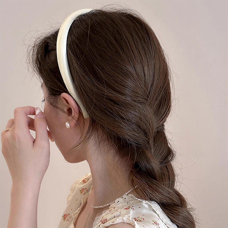 วินเทจสีครีมH Airbandซาตินผ้าไ - Hair Care Lotion บทวิจารณ์และราคา