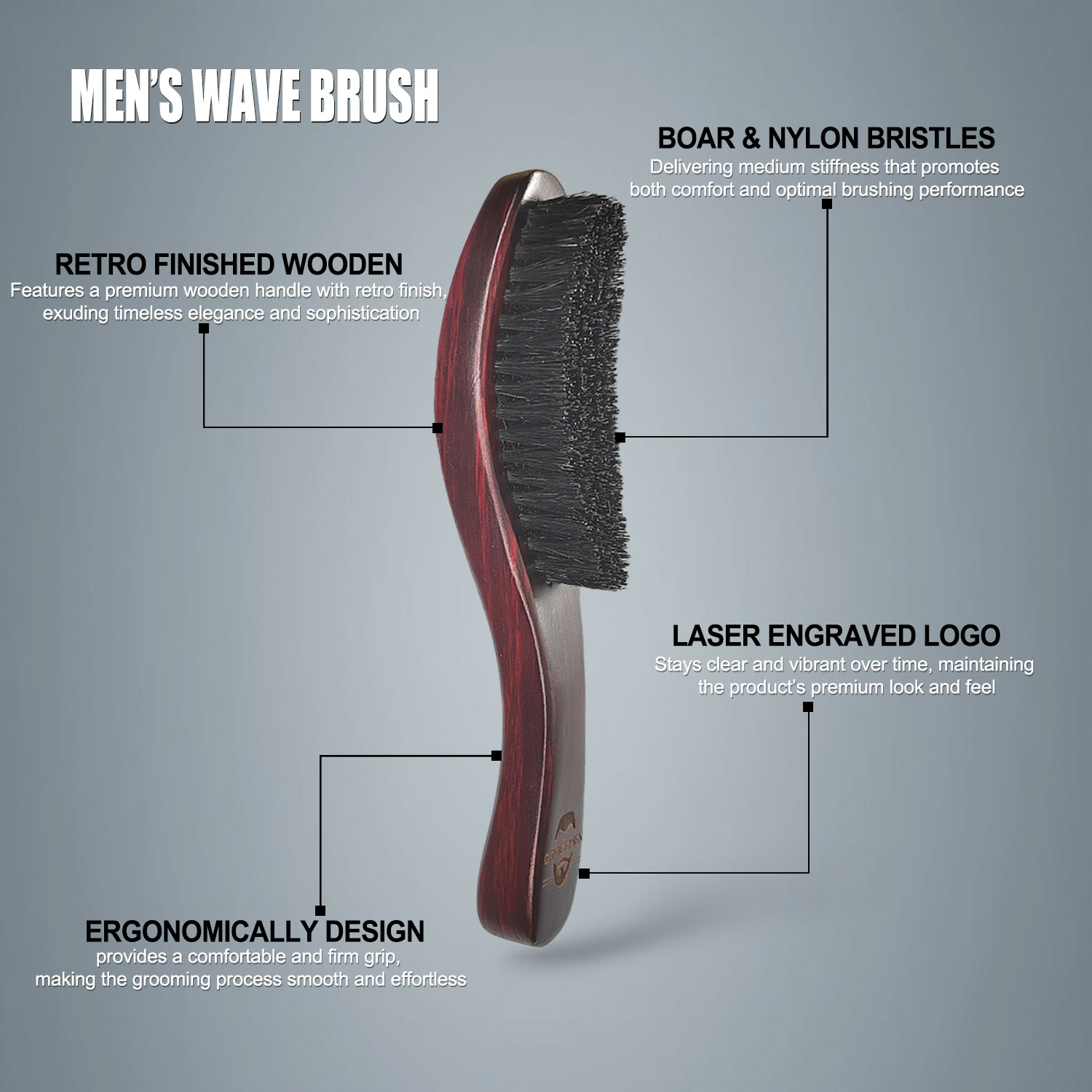 แปรงหวีผมและเครา Gracemen 360  - Hair Care Products บทวิจารณ์และราคา