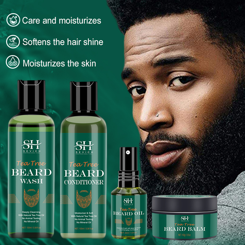 Tea Tree Beard Oil ชุดสําหรับช - Hair Care Organic บทวิจารณ์และราคา
